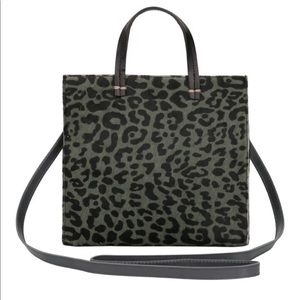 Clare V. Small Petit Leopard Print Calf Hair Tote